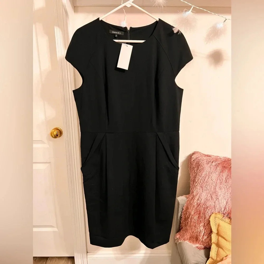 NWT Lafayette 148 Black Dress